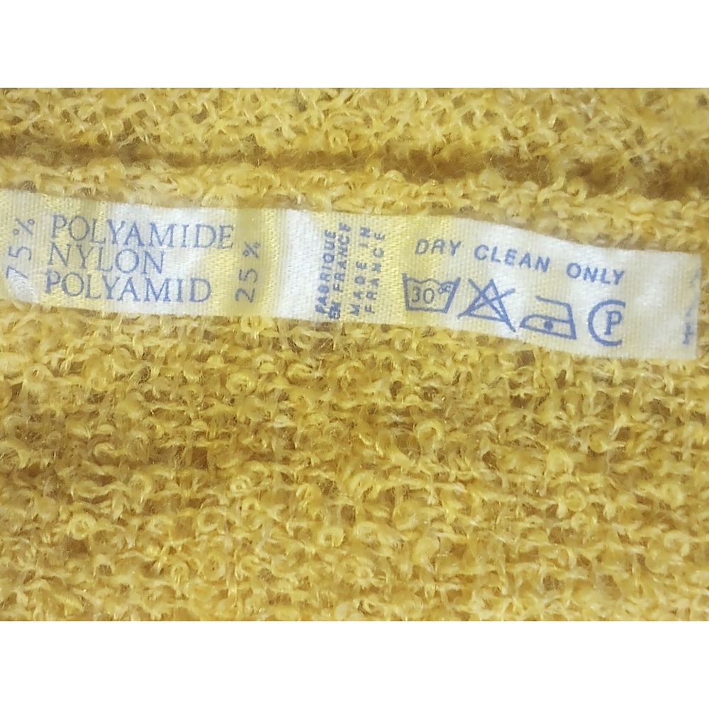 France Acrylic Blend‎ Rectangle Scarf With Fringe Sand Brown Extra Long - Picture 5 of 6